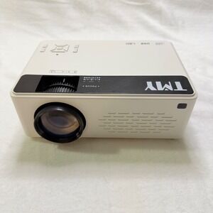 TMY Projector V08 Mini Video Projector White HDMI USB VGA AV 1080P Support OS
